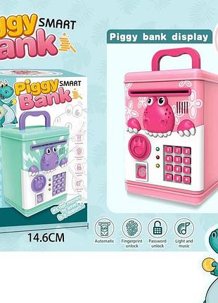 Дитячий електронний сейф- piggy bank smart 6002a на кодовому замку