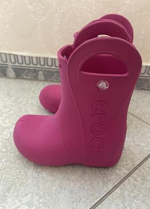 Чоботи гумові  crocs для дівчинки c10