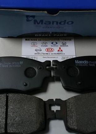 Колодки тормозные передние (mando) на kia rio 05-/hyundai accent