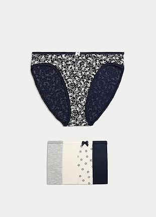 Набор женских трусов 5 штук marks & spencer р-р 10,14,16,18 high leg