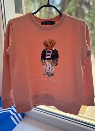 Світшот в стилі світшот polo ralph lauren polo bear🧡
