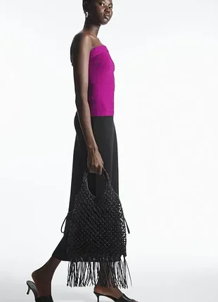 Топ бандо cos gathered bandeau top / l