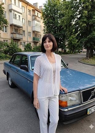 Кардиган, жилет ажурный, вязаный бренда " new look", s, 100% полиэстер.