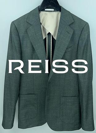 Reiss london чоловічий піджак блейзер темно-зелений