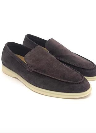 Замшевые лоферы loro piana summer walk.