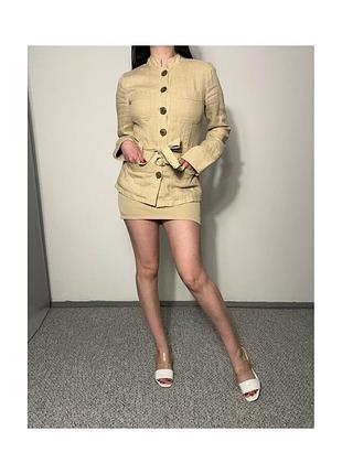 Лляний піджак жакет zara