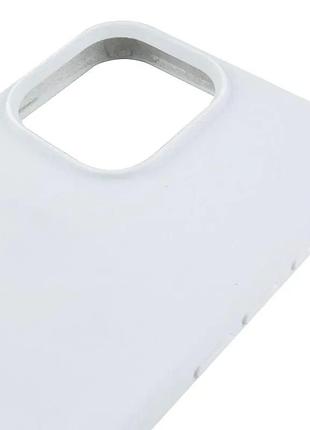 Чехол silicone case (aa) logo with magsafe для apple iphone 14 (6.1 дюйма) белый / white 4