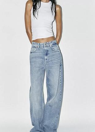 Джинси zara wide-leg