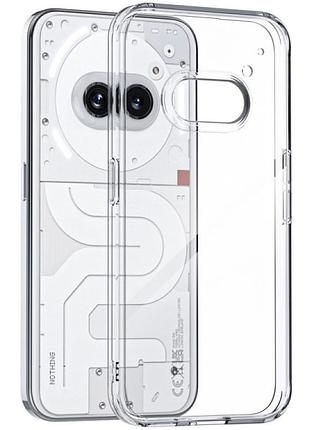 Чохол tpu transparent 1.5 мм із захистом камери для nothing phone (2a), прозорий захисний кейс безбарвний