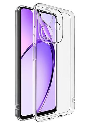 Чохол tpu transparent 1.5 мм із захистом камери для oppo a3 4g / oppo a3x 4g/ oppo a40m, прозорий захисний кейс безбарвний