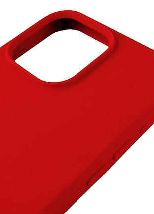 Чехол silicone case (aa) logo with magsafe для apple iphone 14 pro max (6.7") красный / red 4