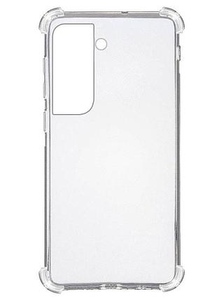 Tpu чохол getman ease logo посилені кути для samsung galaxy s21 безбарвний (прозорий)