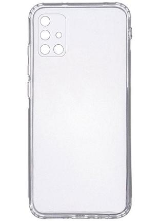 Чохол tpu transparent 1.5 мм із захистом камери для samsung galaxy a51, прозорий захисний кейс безбарвний