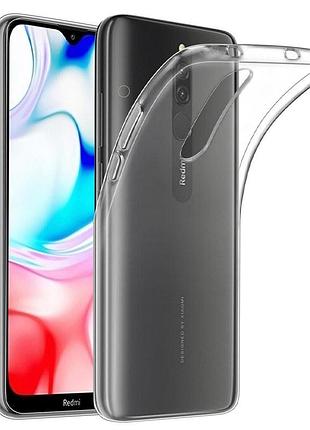 Tpu чохол epic transparent 1,5mm для xiaomi redmi 8 / 8a безбарвний (прозорий)
