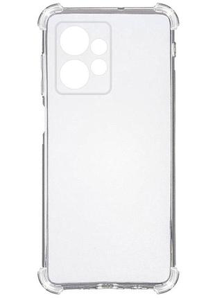 Tpu чохол getman ease logo посилені кути full camera для xiaomi redmi note 13 4g безбарвний (прозорий)