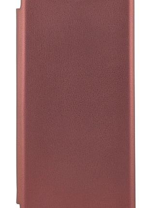 Чехол книжка premium для xiaomi redmi note 12 4g на магните с подставкой бордовый