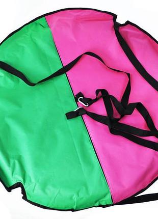 Качели подвесные для детей и взрослых, гнездо аисты «take & ride nest» light green-pink (розово-салатовая)