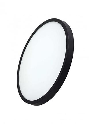 Стельовий накладний led світильник 48 w 5000 k 4320 lm круглий ø 500 мм ip20 the-light tl 2029485 bk