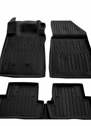 Коврики резиновые stingray 3d (5 шт, полиуретан) для renault clio iii 2005-2012 гг