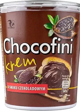 Шоколадная паста chocofini с шоколадным вкусом 400 г