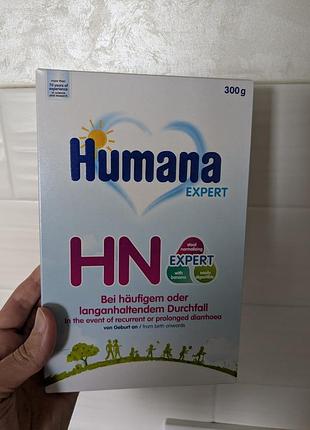 Humana expert hn смесь с пребиотиками от кишечных расстройств у малышей, с рождения, 300г. (хумана)