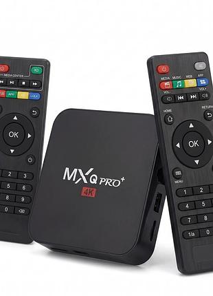 Tv-приставка смарт mxq pro + 2gb/16gb (smart tv box) + программируемый пульт с возмоожностью управления телевизором