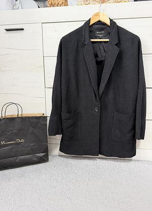 Жіночій стильний піджак жакет льон+віскоза massimo dutti оригінал м