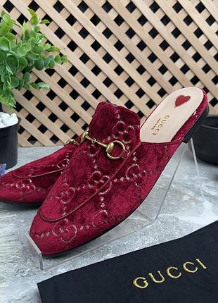 Gucci princetown horsebit gg mule жіночі мюлі шльопанці оригінал 38 eur