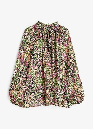 H&m крепова блузка з оборками