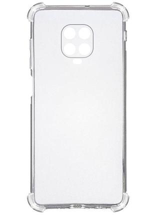 Tpu чохол getman ease logo посилені кути full camera для xiaomi redmi note 9s/note 9 pro/9 pro max безбарвний (прозорий)