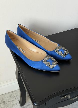 Туфлі жіночі manolo blahnik сині, розмір 38 1/2 ідеальний стан