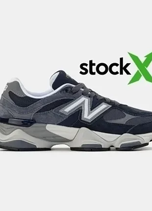 Кроссовки мужские серые с белым и синим new balance 9060