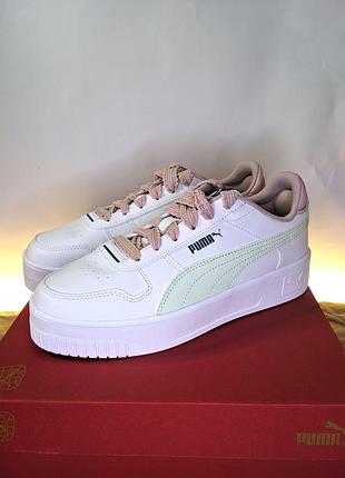 Кеды puma carina street lacey 2.0 eu 37,5 (23.9 см.)белые новые оригинал