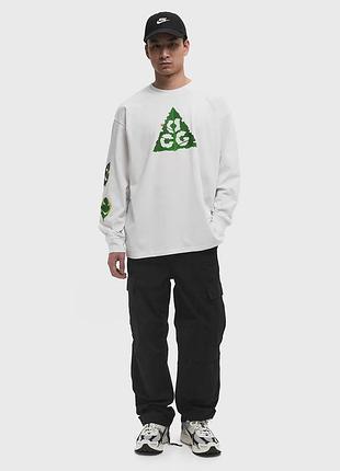 Оригинальный мужской лонгслив nike acg white hj0802-121