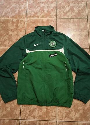 Куртка nike celtic олімпійка нейлонова куртка вінтажна розмір с в новому стані орігінал