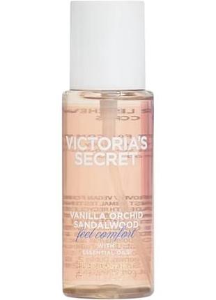 Парфюмированный спрей для тела и волос victoria’s secret (198989053347) vanilla orchid sandalwood hair & body mist 75 мл