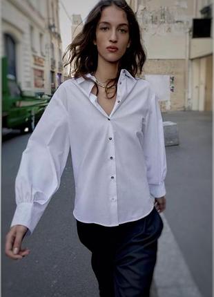 Базова біла сорочка zara