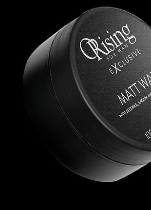 Матовый воск для волос orising for men exclusive matt wax с пчелиным воском, каолином и фитокератином, профессиональный стайлинг д