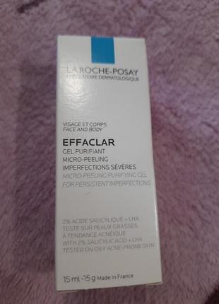 La roche-posay effaclar gel purifiant 15 ml