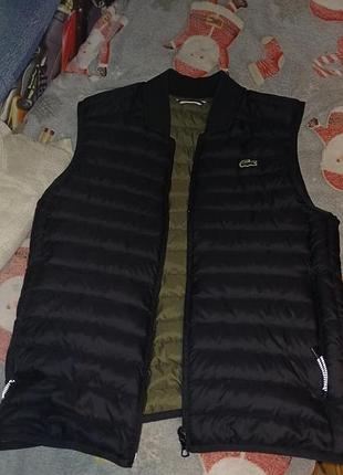 Мужская пуховая жилетка lacoste, s