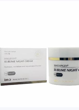 Нічний крем з anti-age ефектом innoaesthetics epigen sublime night cream 50 мл