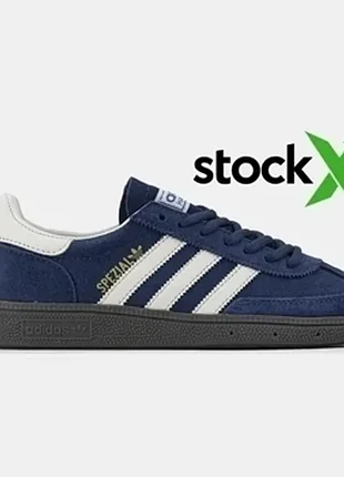 Кроссовки женские синие adidas spezial night indigo blue cream