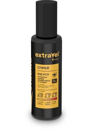 Спрей від усіх комах і кліщів extravel strong 70 мл