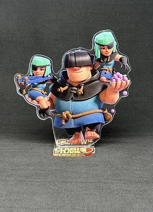 Акриловая коллекционная фигурка clash of clans, clash royale разбойники 15 cм