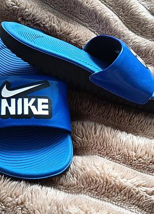 Шлепанцы шлепки nike kawa slide fun 34 синие