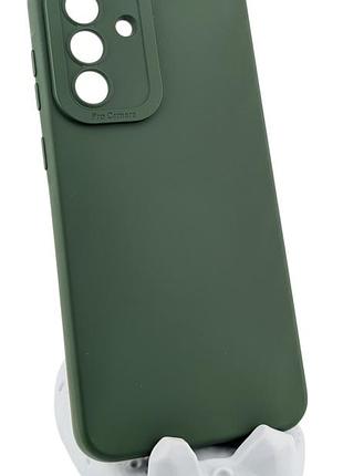 Чехол pro camera для samsung galaxy a36 / a366 бампер с микрофиброй зеленый