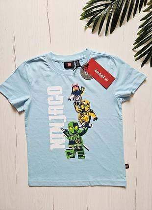 Футболка для мальчика 116см, бренд lego, 5-6роков, ninjago, яркая футболка детская, хлопок