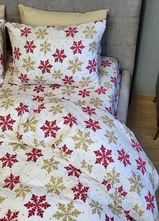 Снежинка желтая, turkish flannel (евро)