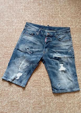 Джинсовые шорты мужские dsquared 2