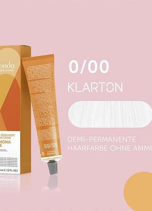 Краска тонирующая для волос londa professional без аммиака demi-permanent color 0/00 прозрачный 60 мл
